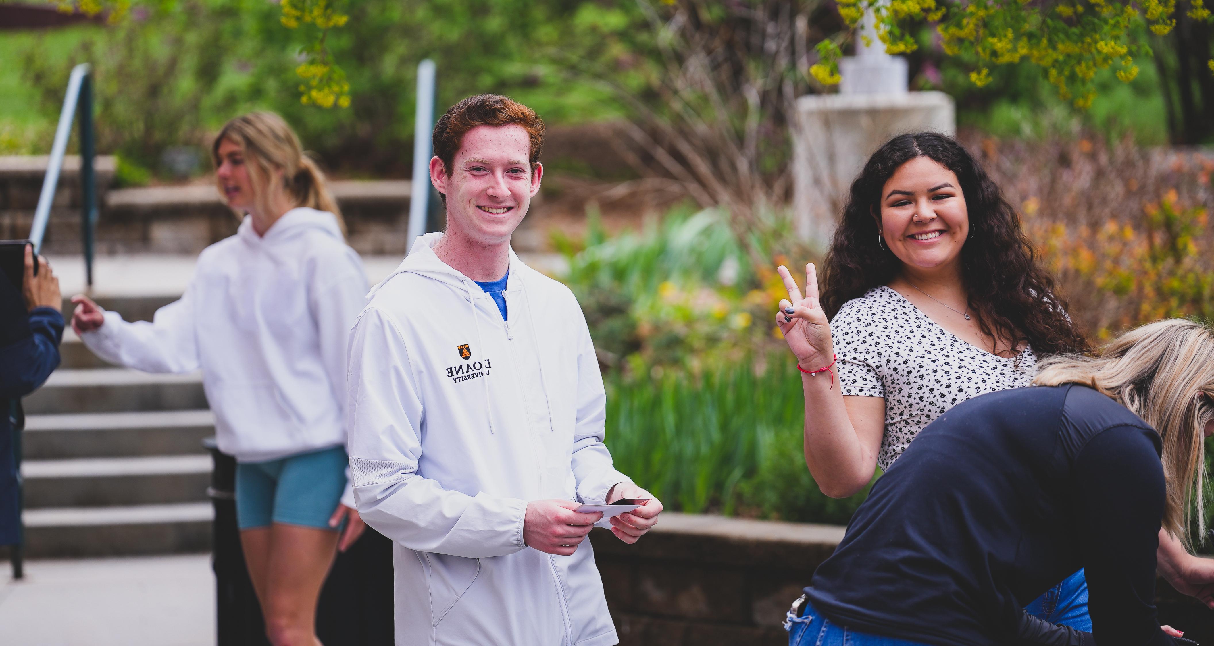 Students leading event on campus